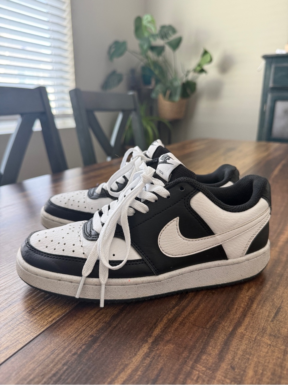 Nike Black and White Low-Top Sneakers